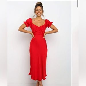Petal and Pup red midi dress
